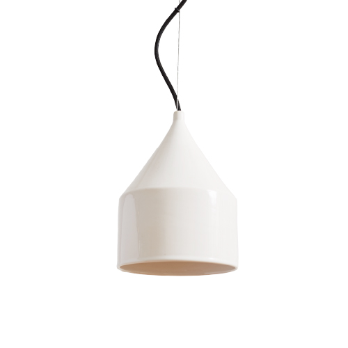 Colgante de cerámica Serafina medium 17x23cm blanca